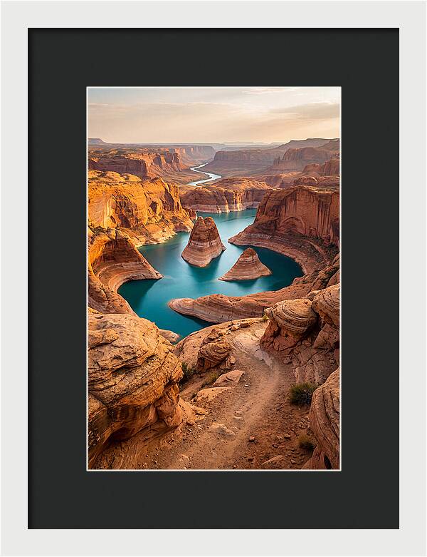 Antelope Canyon Overlook Above Lake Powell