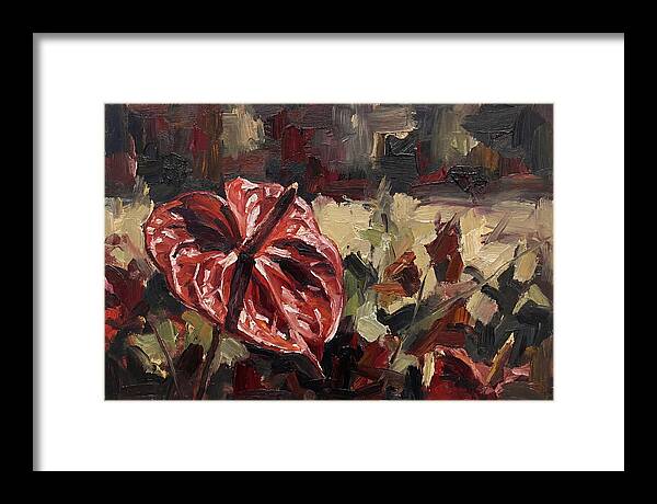 Anthurium In Vibrant Red