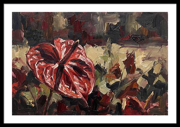 Anthurium In Vibrant Red