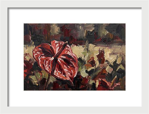 Anthurium In Vibrant Red