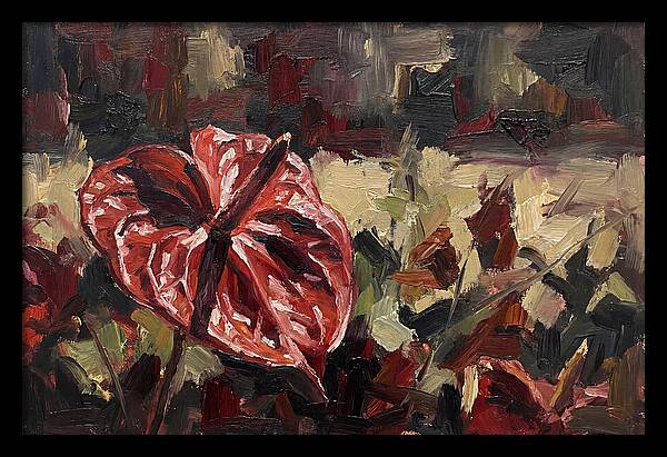 Anthurium In Vibrant Red