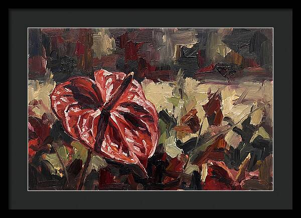 Anthurium In Vibrant Red
