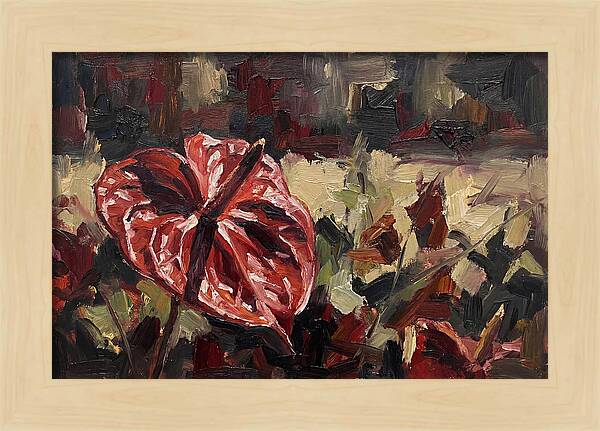Anthurium In Vibrant Red