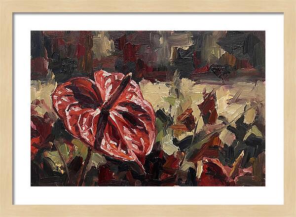 Anthurium In Vibrant Red