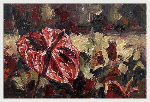 Anthurium In Vibrant Red