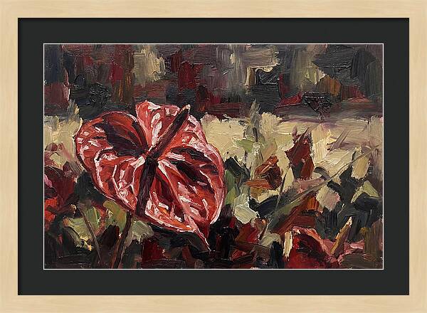 Anthurium In Vibrant Red
