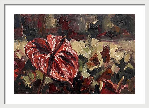 Anthurium In Vibrant Red