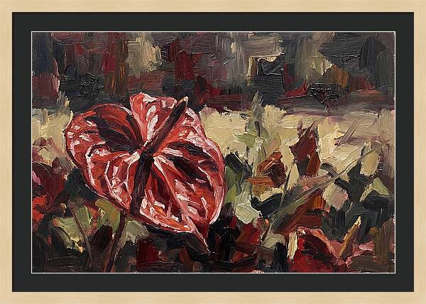 Anthurium In Vibrant Red