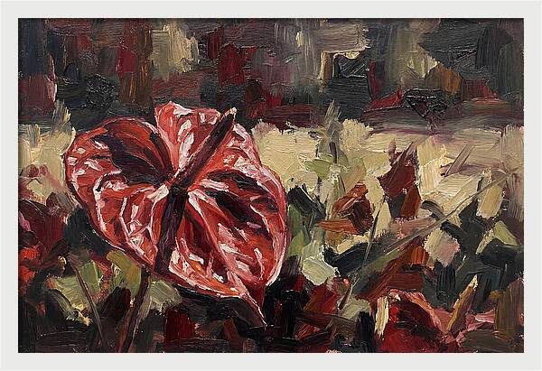 Anthurium In Vibrant Red