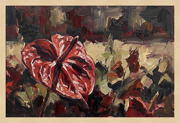 Anthurium In Vibrant Red