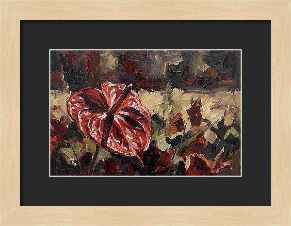 Anthurium In Vibrant Red