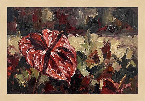 Anthurium In Vibrant Red