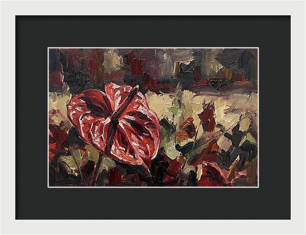 Anthurium In Vibrant Red