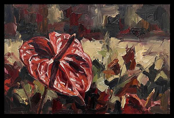 Anthurium In Vibrant Red