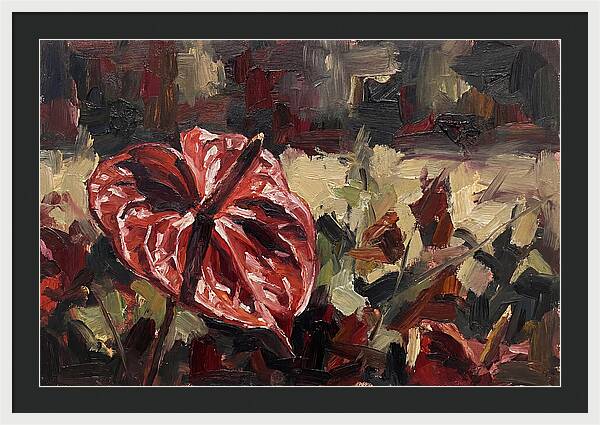 Anthurium In Vibrant Red