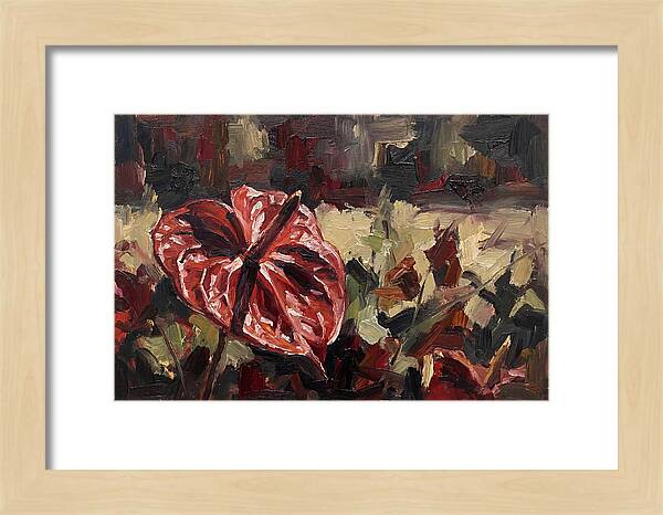 Anthurium In Vibrant Red