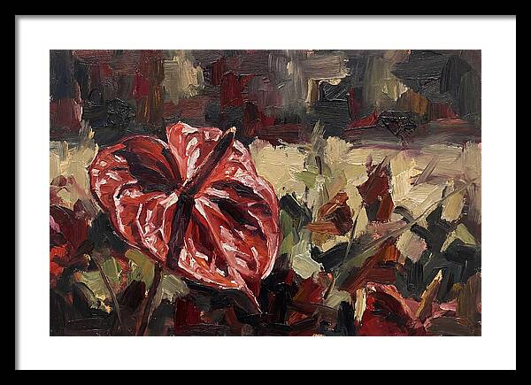 Anthurium In Vibrant Red