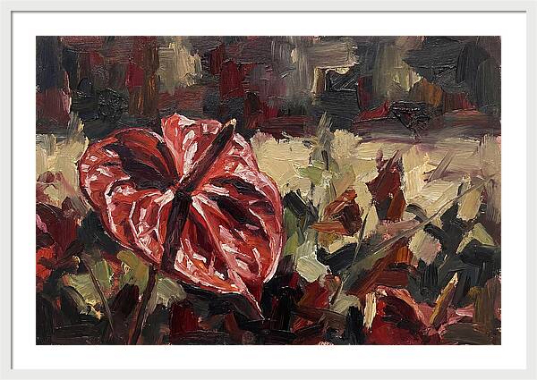 Anthurium In Vibrant Red