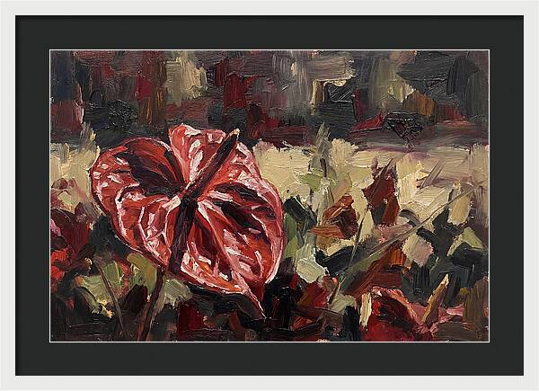 Anthurium In Vibrant Red