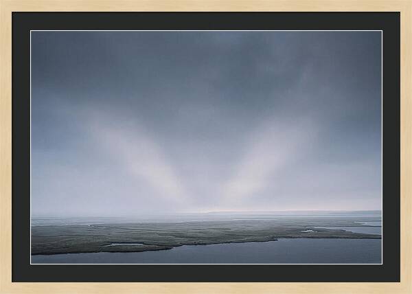 Anticrepuscular Rays Over Water