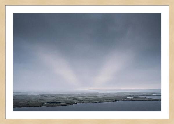 Anticrepuscular Rays Over Water