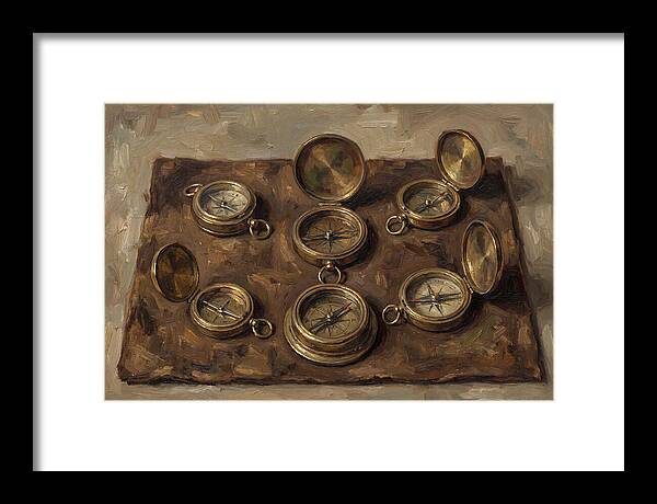 Antique Brass Compasses Collection