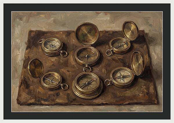 Antique Brass Compasses Collection