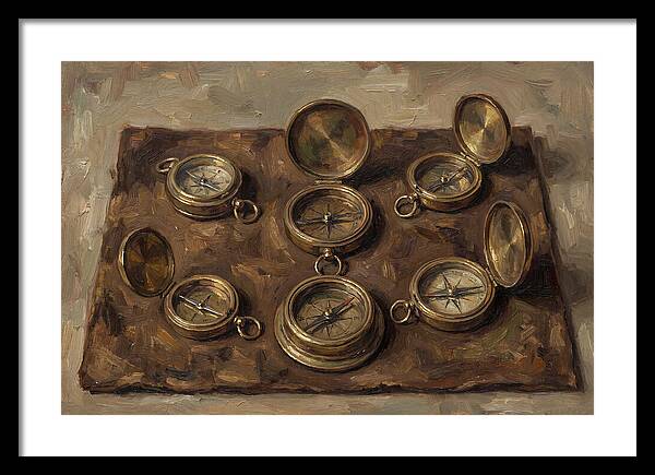 Antique Brass Compasses Collection