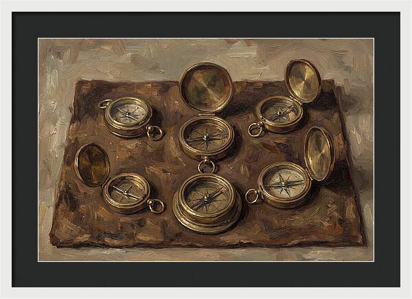 Antique Brass Compasses Collection