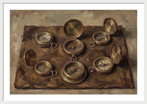 Antique Brass Compasses Collection