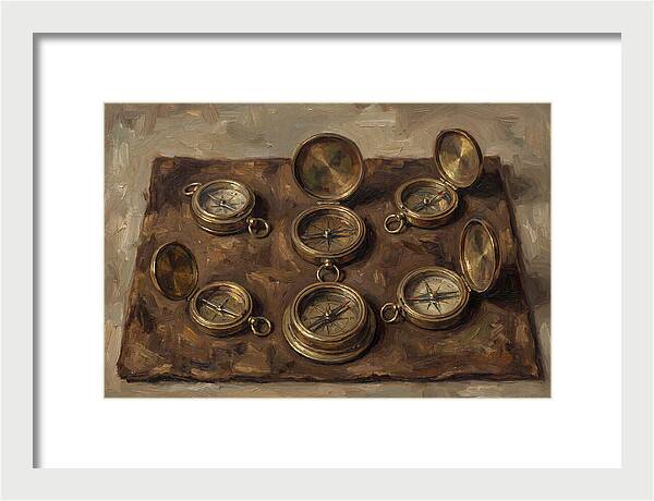 Antique Brass Compasses Collection