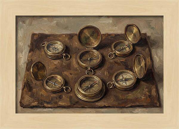 Antique Brass Compasses Collection