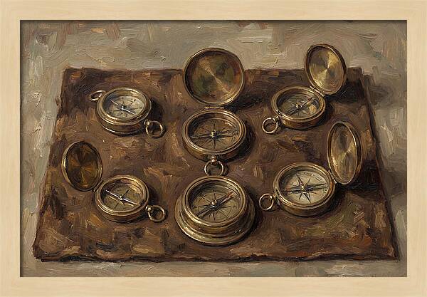 Antique Brass Compasses Collection