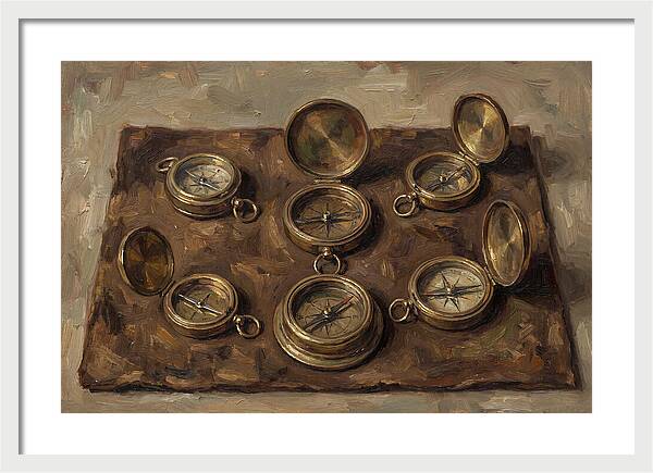 Antique Brass Compasses Collection