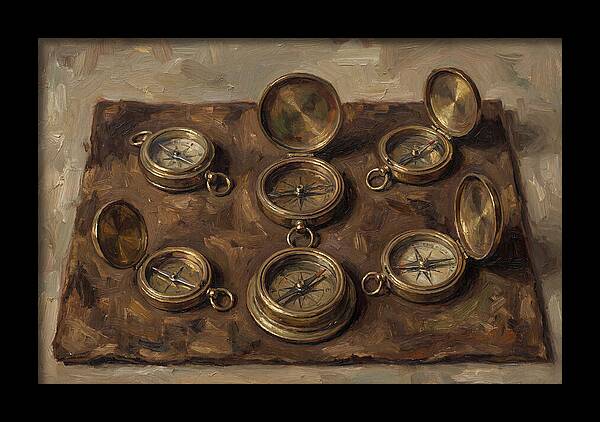 Antique Brass Compasses Collection