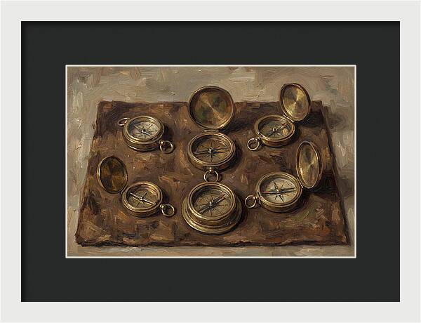 Antique Brass Compasses Collection