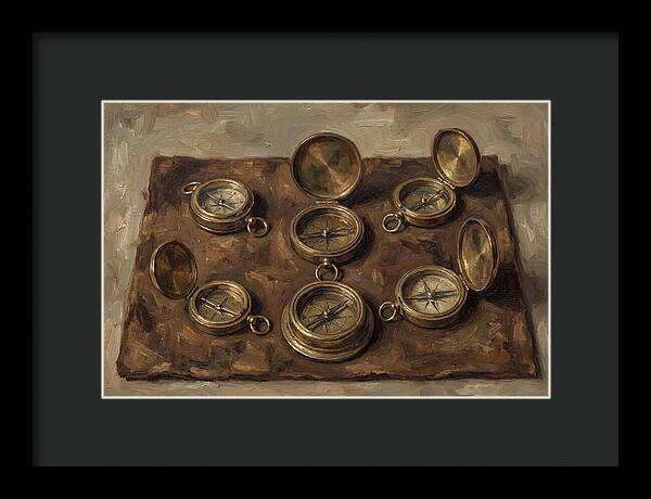 Antique Brass Compasses Collection