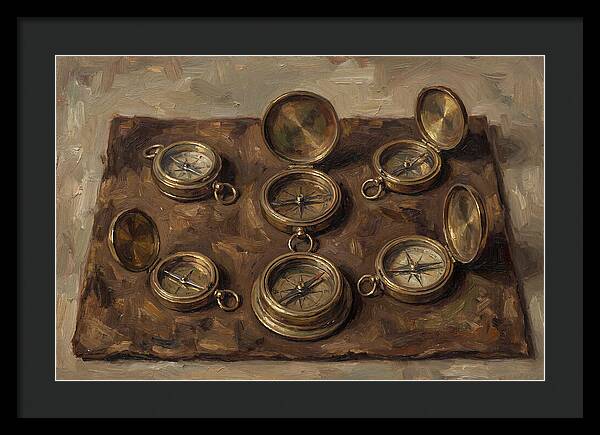 Antique Brass Compasses Collection