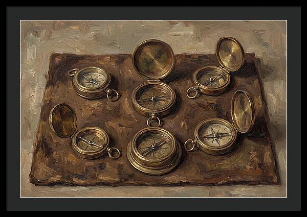 Antique Brass Compasses Collection