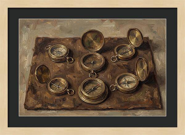 Antique Brass Compasses Collection