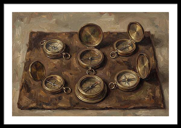 Antique Brass Compasses Collection