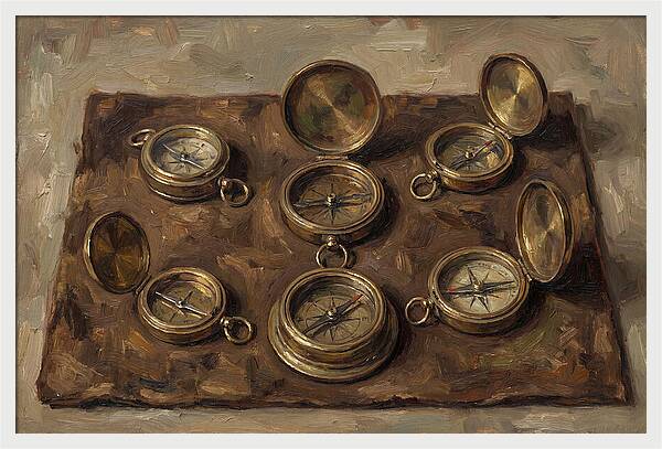 Antique Brass Compasses Collection