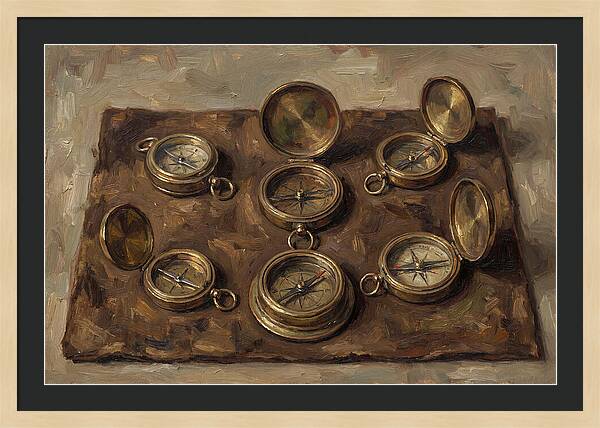 Antique Brass Compasses Collection