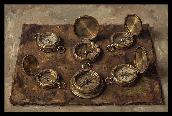 Antique Brass Compasses Collection