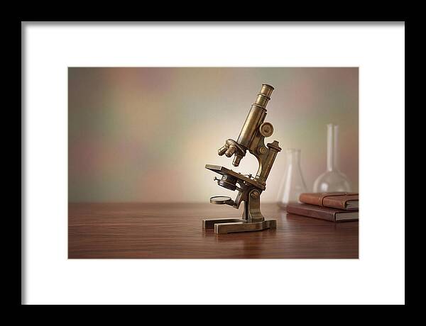 Antique Brass Microscope Elegance