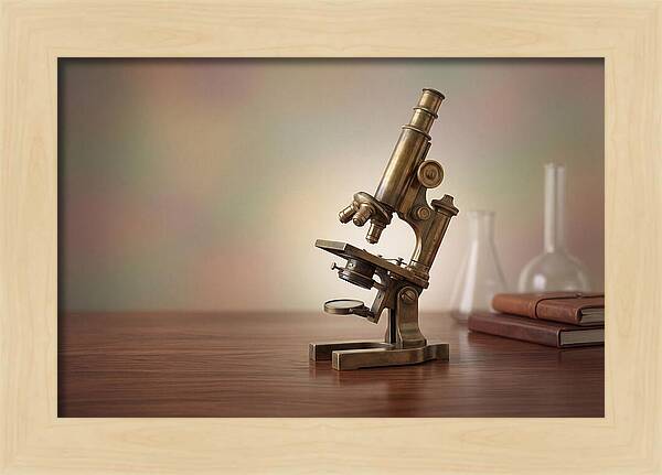 Antique Brass Microscope Elegance