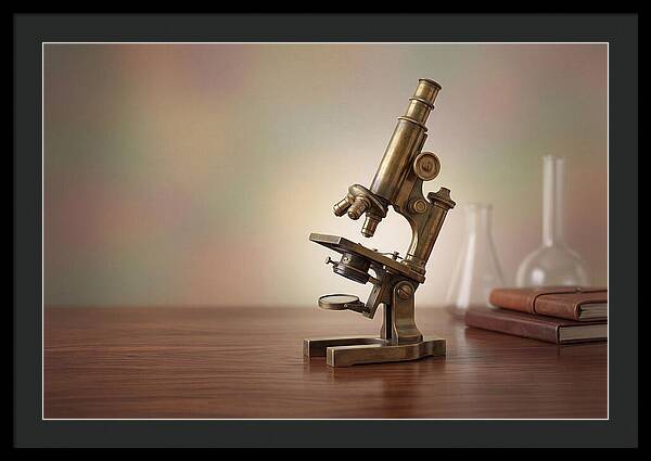 Antique Brass Microscope Elegance