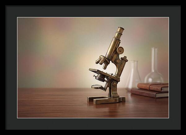Antique Brass Microscope Elegance