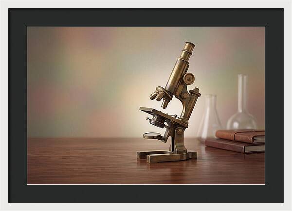 Antique Brass Microscope Elegance
