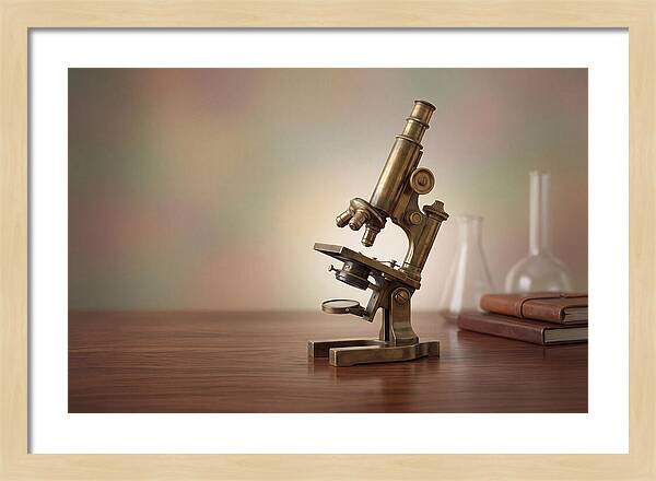 Antique Brass Microscope Elegance